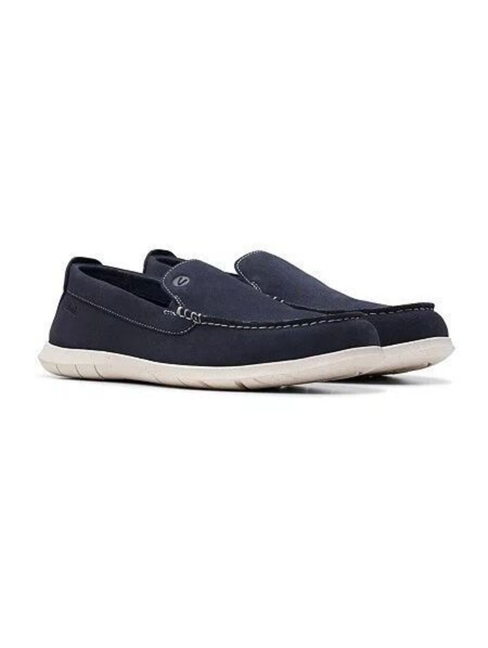 Clarks Men's Flexway Step Loafer in Navy Blue Suede Size 9